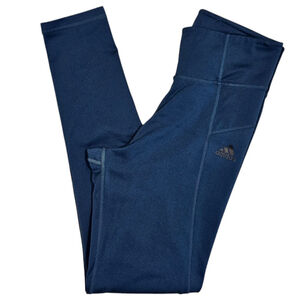 Adidas Climalite High-Rise Leggings Women’s Small Blue Stretch Athletic Pants